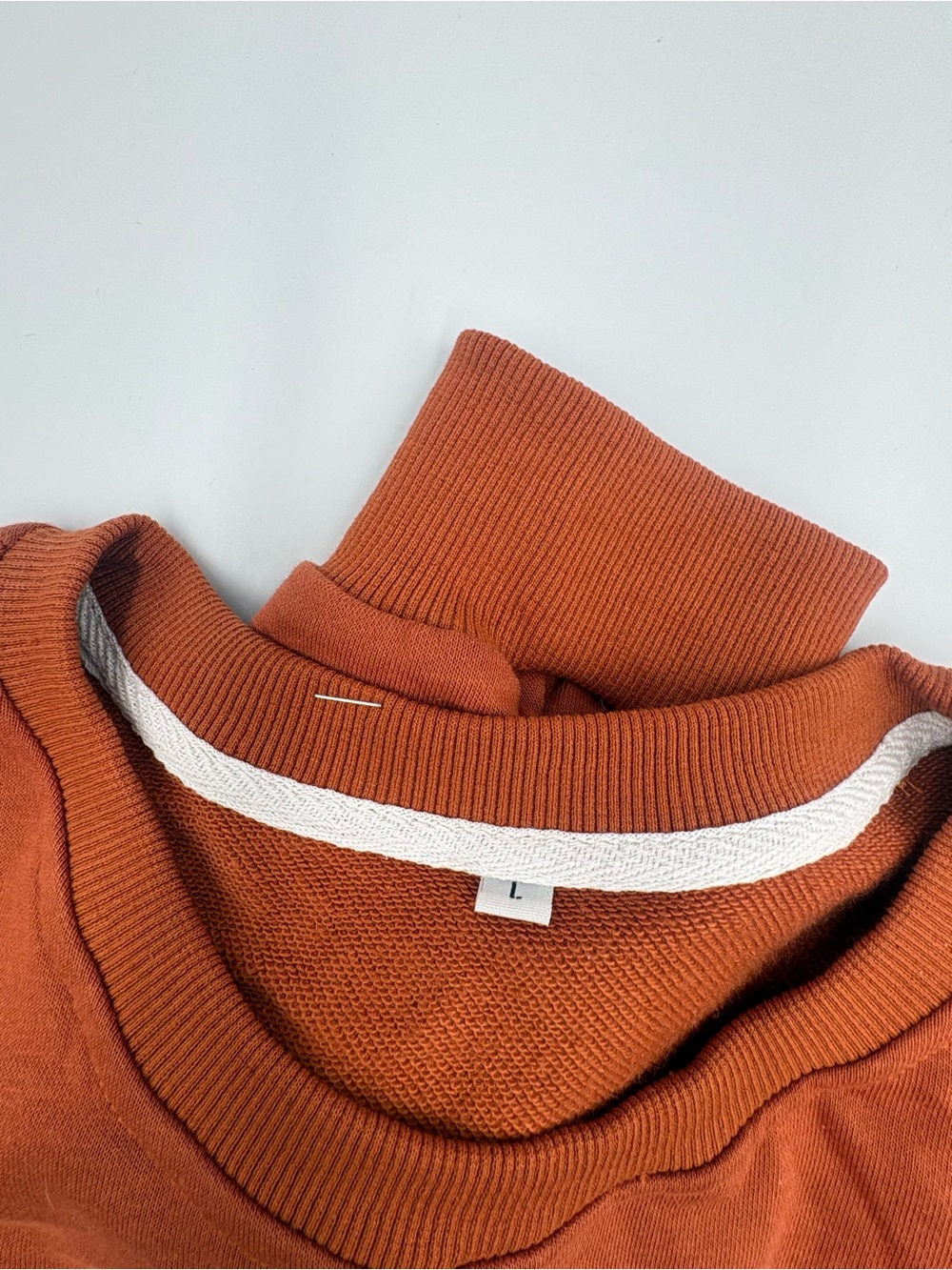 Rust colored Thankful Blessed Mess Sweatshirt L - Picture 4 of 6